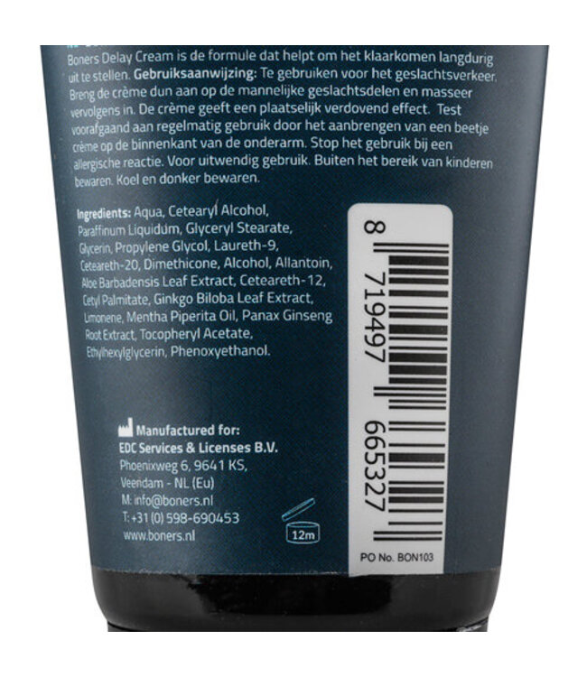 Boners Orgasmevertragende Crème - 100 ml