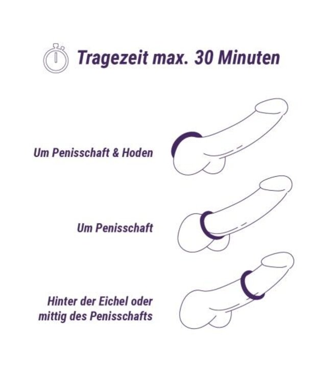 Boners 3-Delige Cockringen Set - Grijs