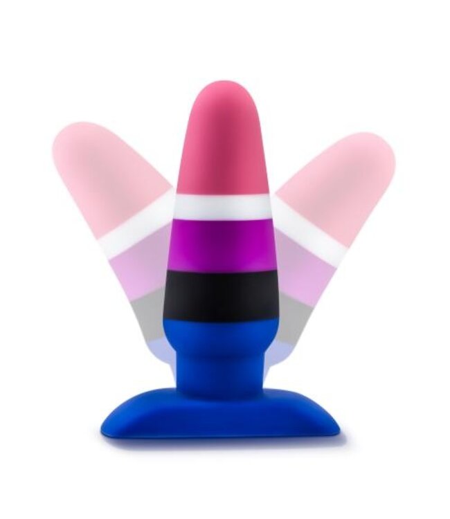 Avant - Pride Siliconen Anaal Plug - Fluid