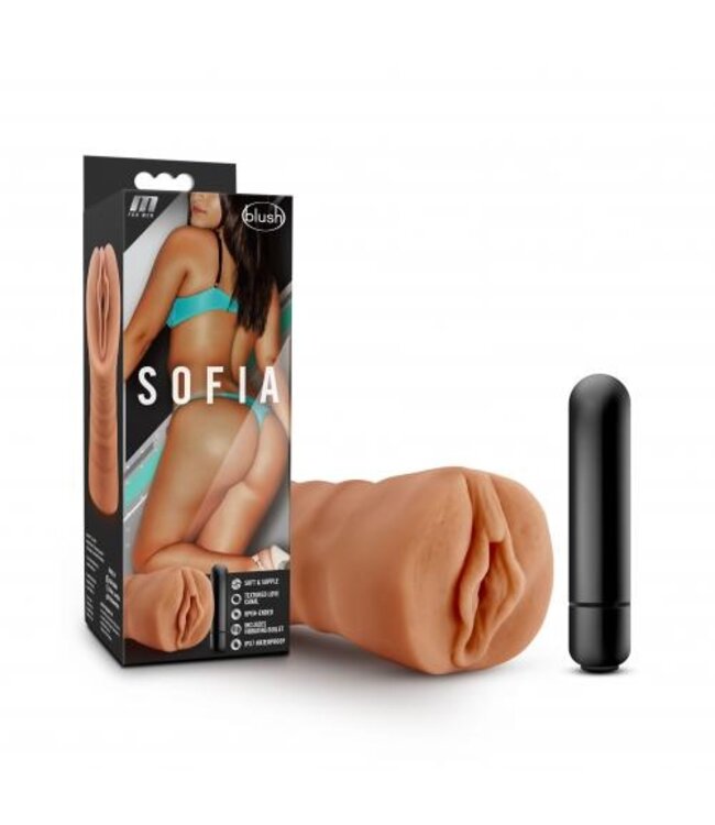 M for Men - Sofia Masturbator Met Bullet Vibrator - Vagina