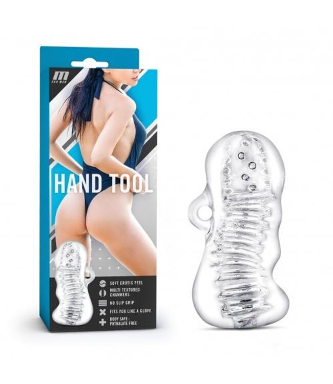 M for Men - Hand Tool Masturbator - Transparant