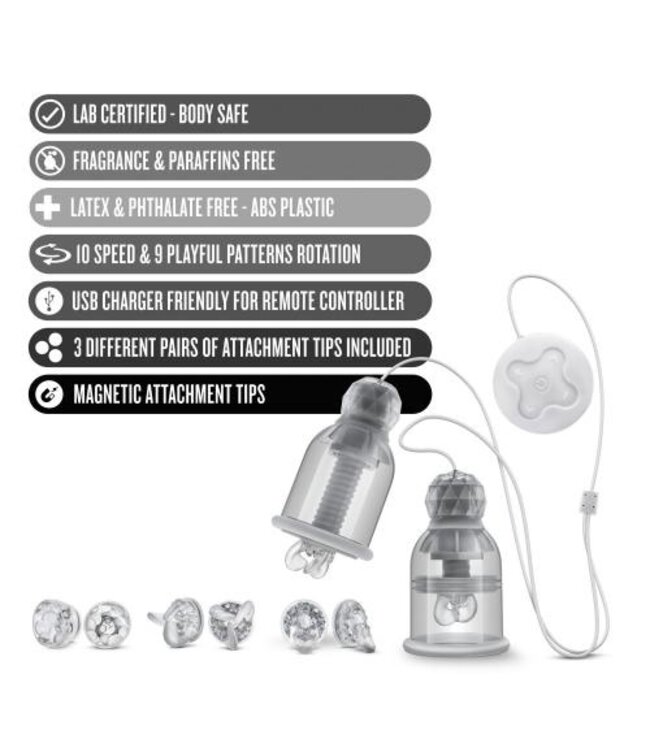 Temptasia - Titillator Vibrerende En Roterende Tepelzuigers