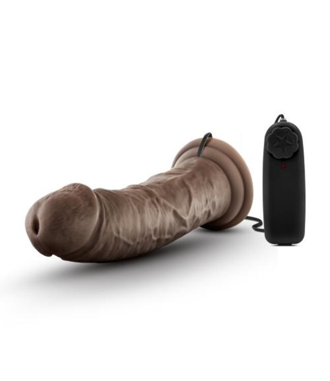 Dr. Skin - Dr. Joe Vibrator Met Zuignap 20 cm - Chocolate