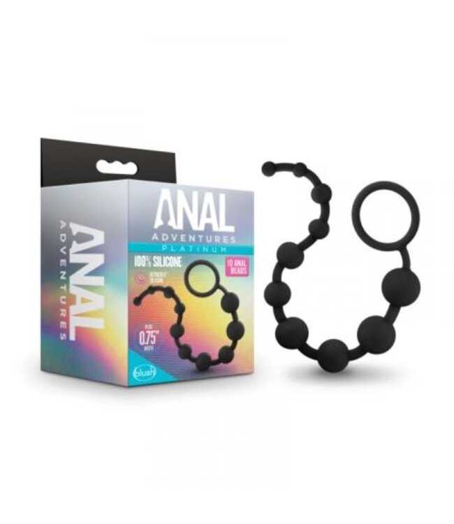Anal Adventures Platinum - Siliconen Anaal Kralen