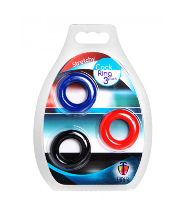 Rekbare cockring set - 3 stuks