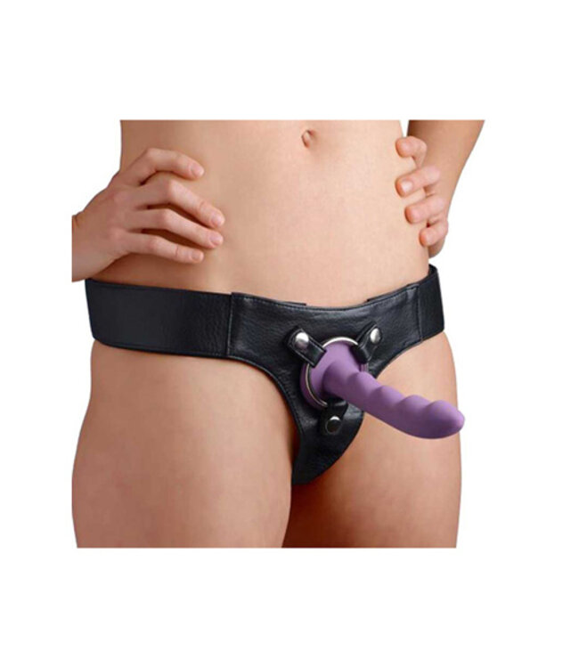 Leren Strap On Harnas - Zwart