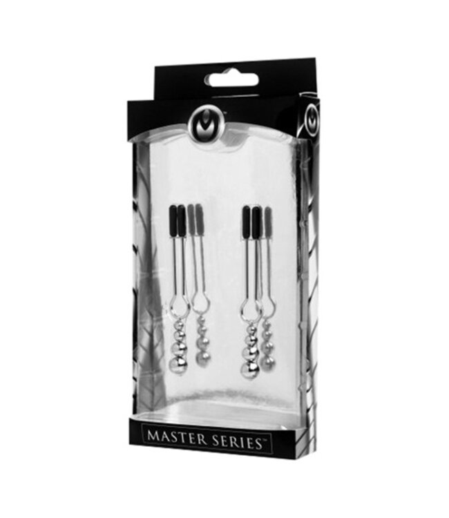 Sierlijke kralen tepelklemmen