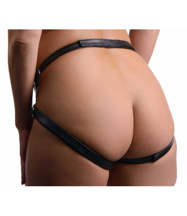 Premium All Access Leren Strap-On Harnas
