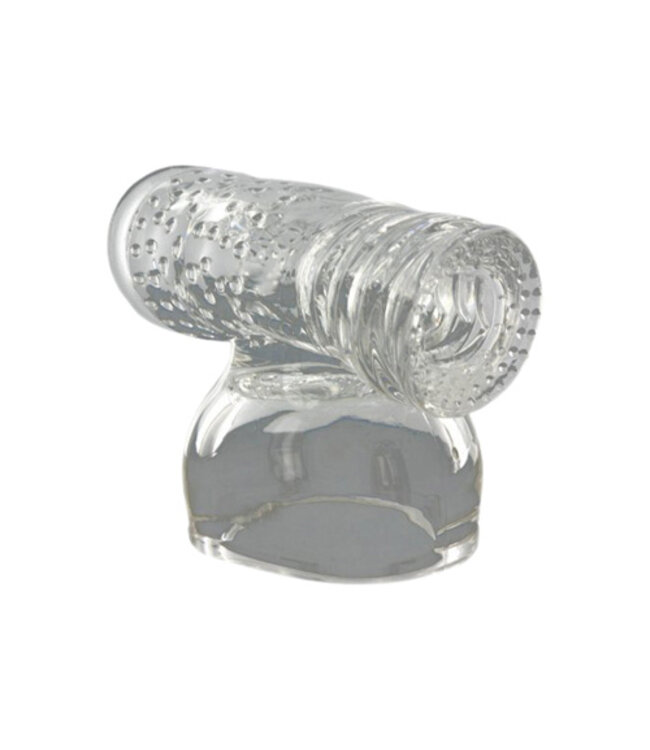 Wand Essentials - Opzetstuk met Masturbator - Clear
