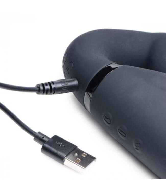 Swirl Vibrerende Strapless Strap-On - Black