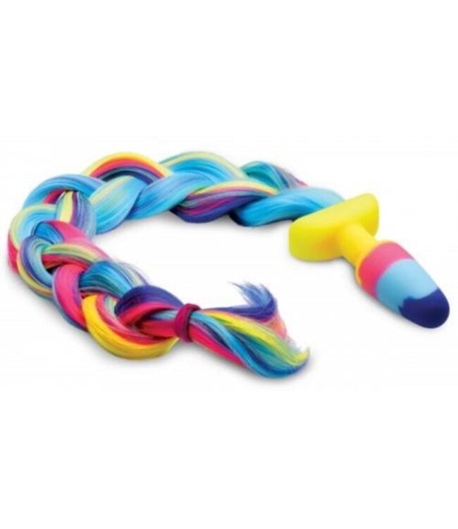 Rainbow Unicorn Anaal Plug met Staart