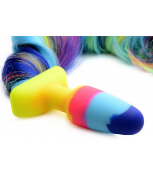 Rainbow Unicorn Anaal Plug met Staart
