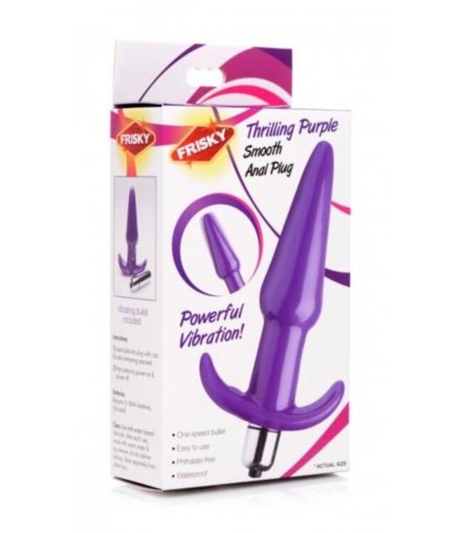 Smooth Vibrerende Anaalplug - Paars