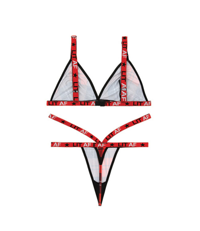 BH-Set Schotse Ruit Print