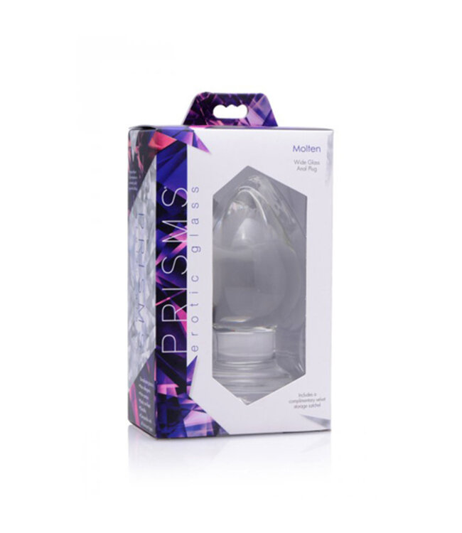 Molten - XL Glazen Buttplug
