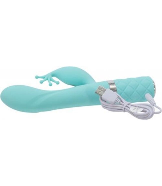 Pillow Talk - Kinky Rabbit & G-Spot Vibrator - Teal