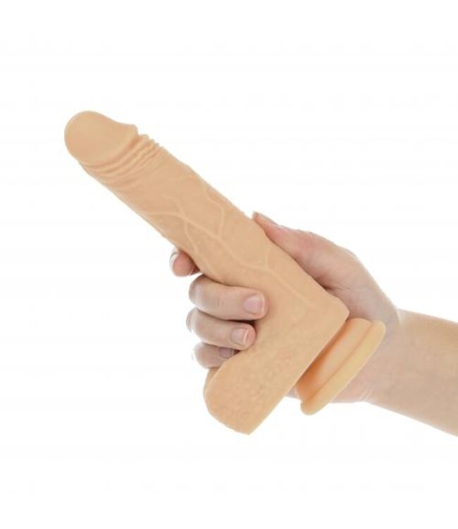 Naked Addiction - Realistische Roterende En Stotende Dildo Met Afstandsbediening - 19 cm