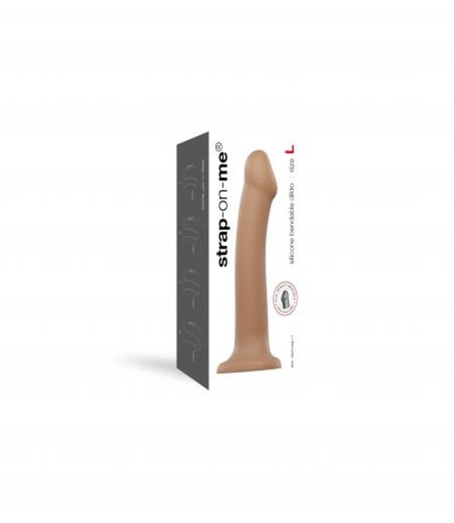 Strap On Me - Buigzame Siliconen Dildo - L