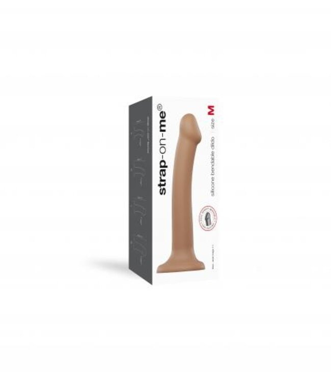 Strap On Me - Buigzame Siliconen Dildo - M