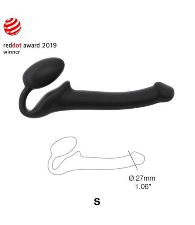 Strap On Me - Strapless Voorbind Dildo - Maat S - Zwart