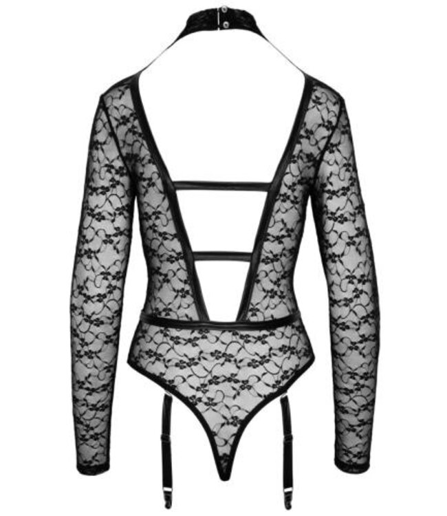 Body met Bandjes - Zwart