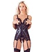 Cottelli Collection Jarretel-set met open cups - zwart