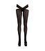 Cottelli Collection Panty met open kruis - Zwart