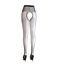 Cottelli Collection Zwarte Panty met open kruis