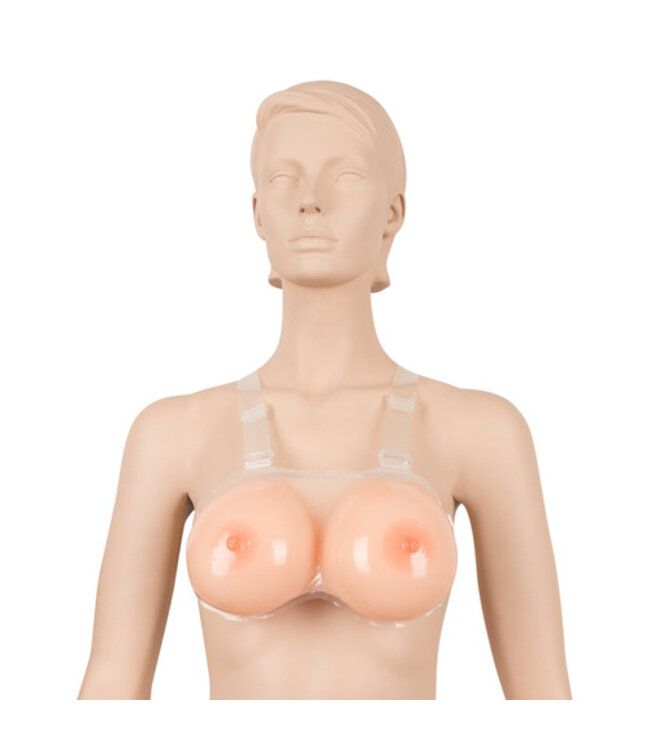 Siliconen Strap-On Borsten