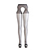 Cottelli Collection Zwarte Panty met Open Kruis