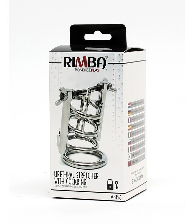 Rimba - Urethral Stretcher with Cockring and padlock