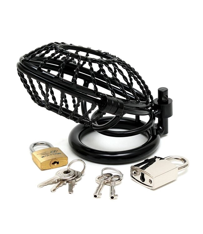 Rimba - Metalen peniskuisheids gordeltje met hangslot