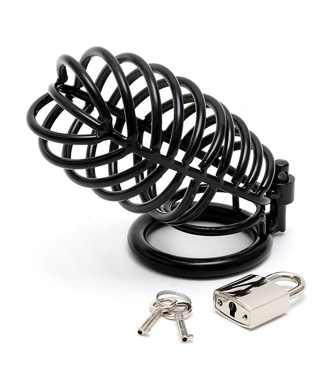 Rimba - Metalen penis kuisheidsgordeltje met hangslot