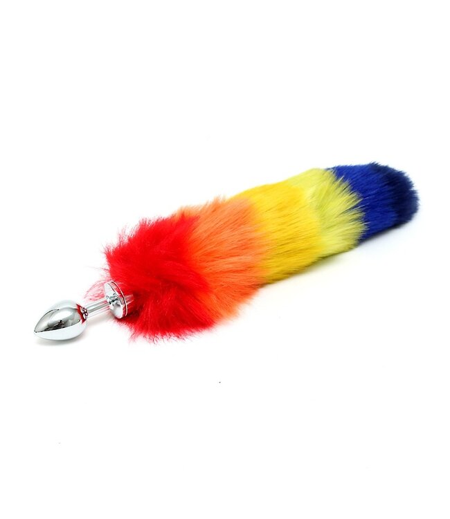 Rimba - Buttplug met regenboog staart (unisex)