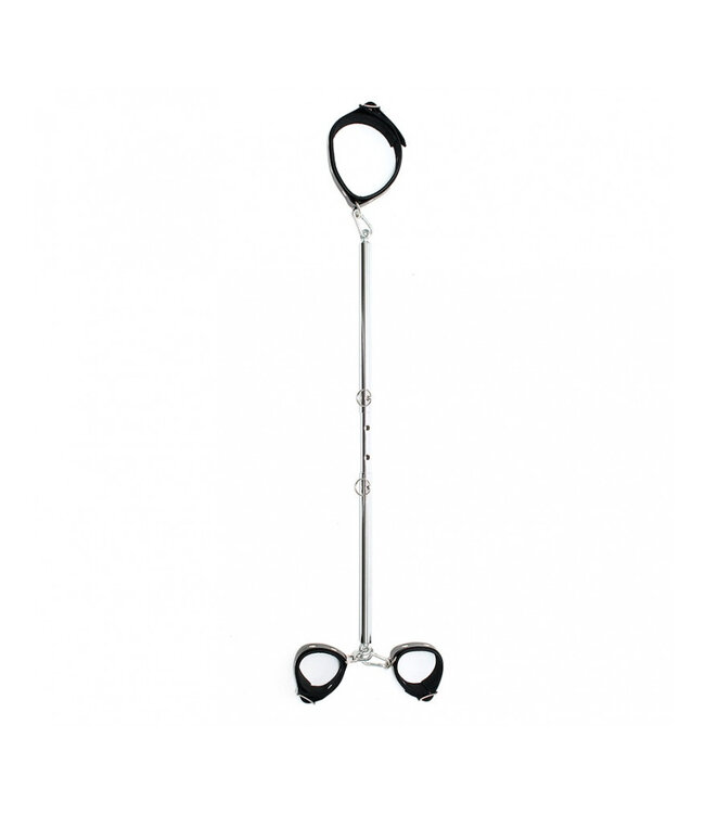 Rimba - Spreidstang met lederen handboeien halsband