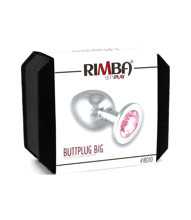 Rimba - Buttplug GROOT met kristal (unisex)