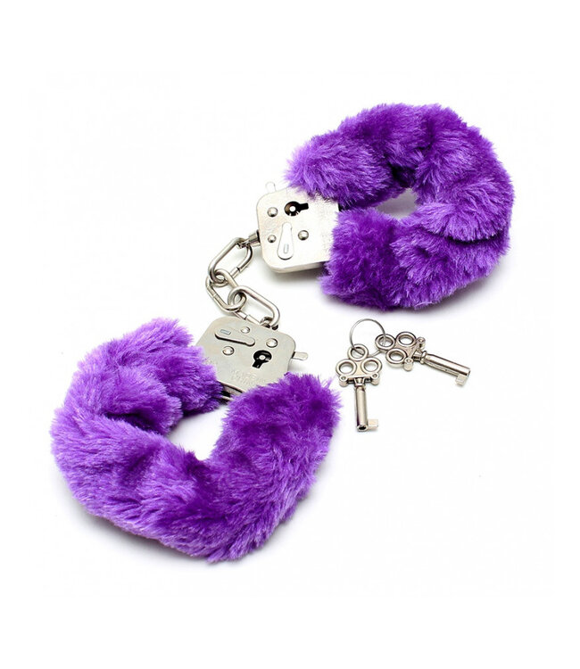 Rimba - Politie Handboeien met paars bont