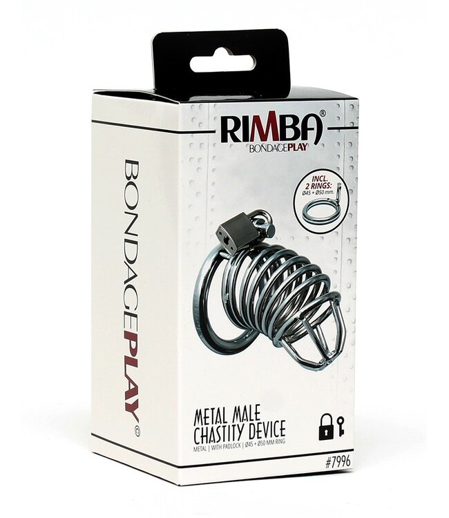 Rimba - Metalen penis kuisheidsgordeltje met hangslot
