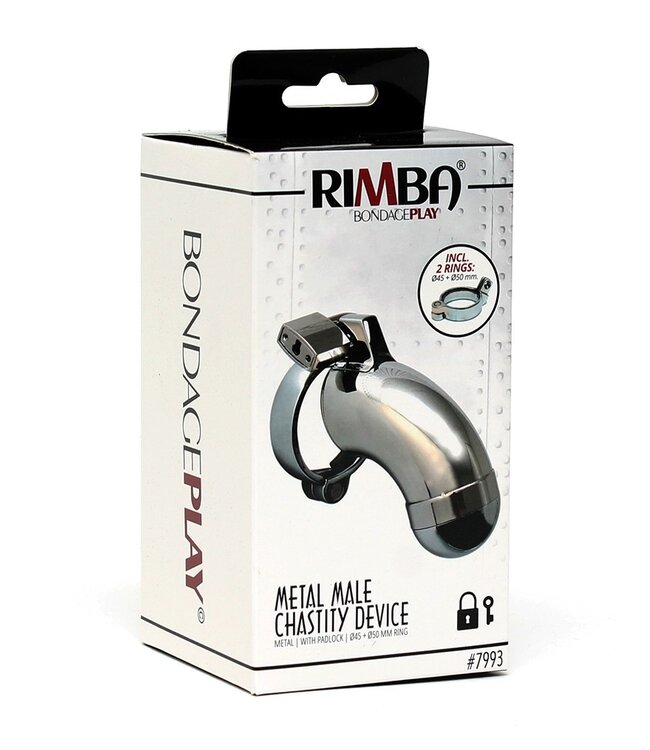 Rimba - metalen  penis kuisheidsgordeltje met hangslot