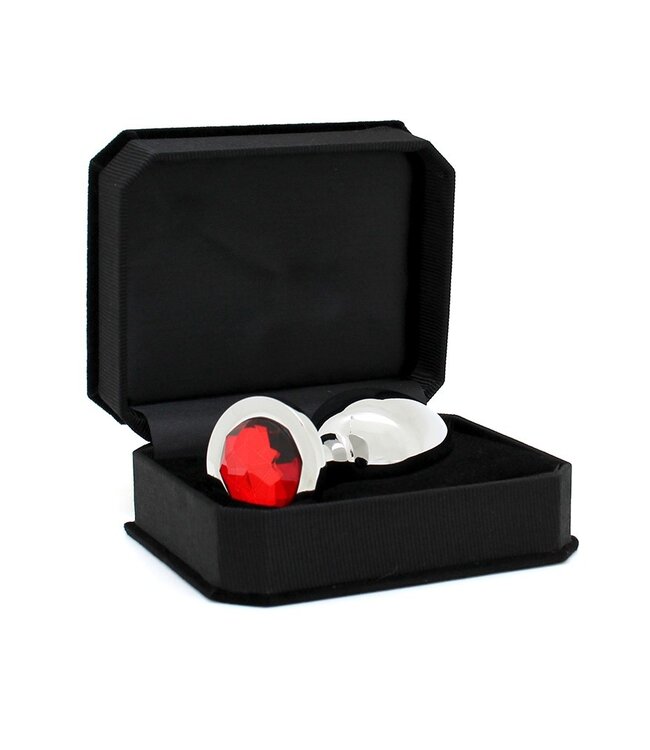 Rimba - Buttplug GROOT met kristal, massief  (unisex)