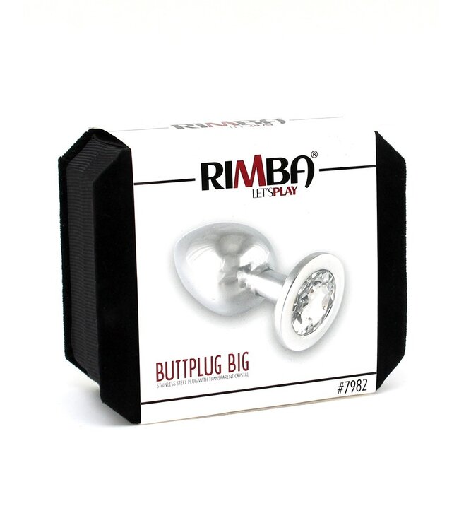 Rimba - Buttplug GROOT met kristal (unisex)