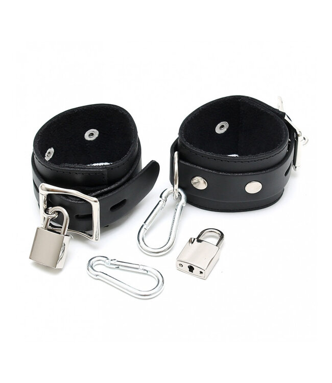 Rimba - Voetboeien met hangsloten en 2  karabijn haken