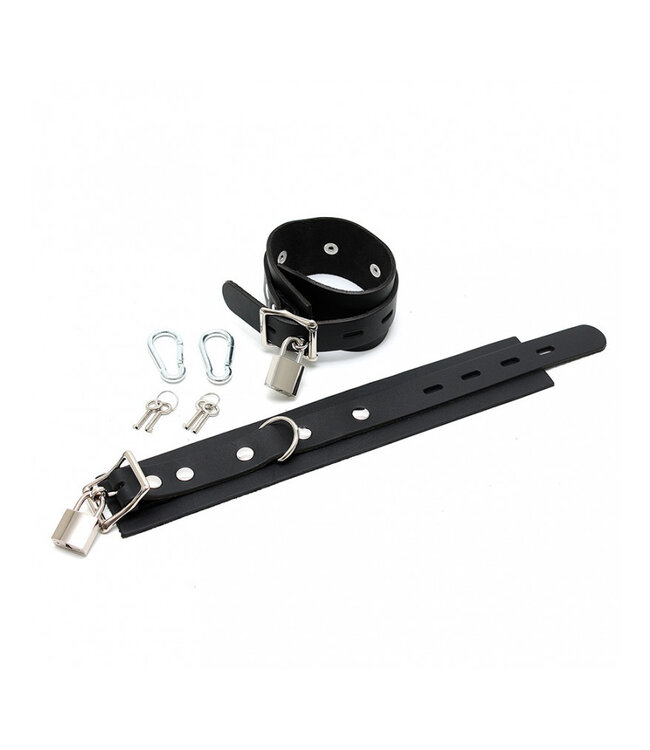 Rimba - Voetboeien met hangsloten en 2  karabijn haken