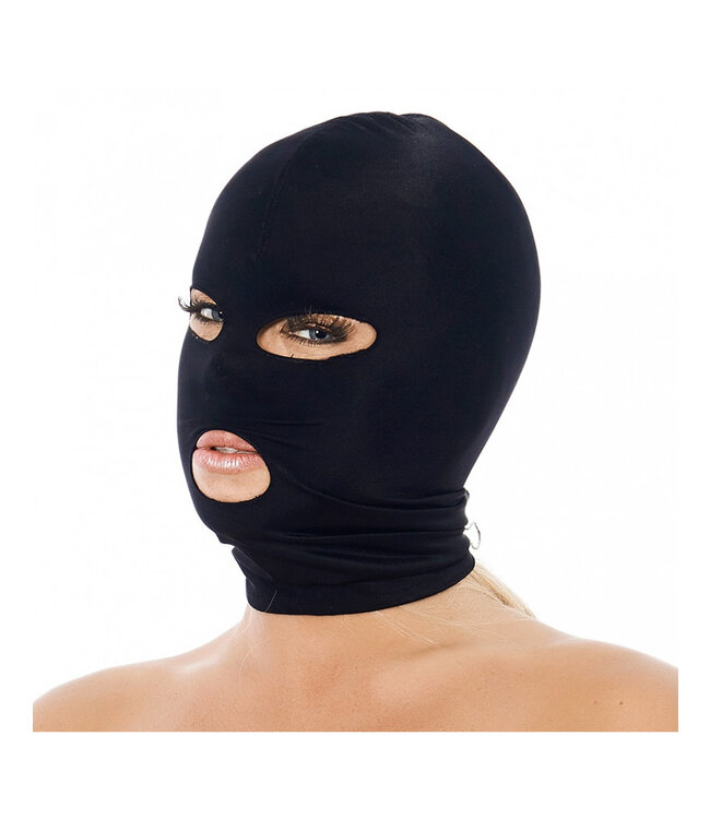 Rimba - Hoofdmasker uit elastische stof met ogen en mond open
