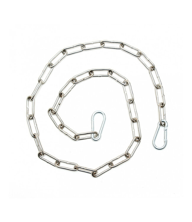 Rimba - Ketting, gelast met 2 karabijn haken 100 cm.