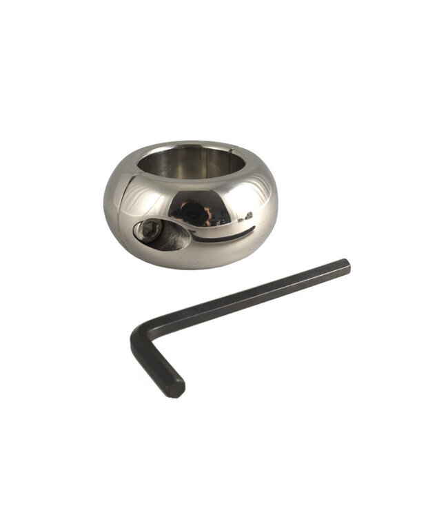 Rimba Bondage Play - Ballstretcher in donutvorm met inbussleutel (hoogte 3 cm)