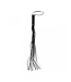 Rimba Rimba Bondage Play - Zweep met 19 Strengen (80 cm) - Zwart