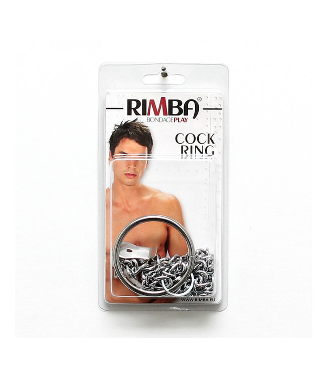 Rimba - Tepelklemmen met Ketting en cock ring Ø 50 mm.