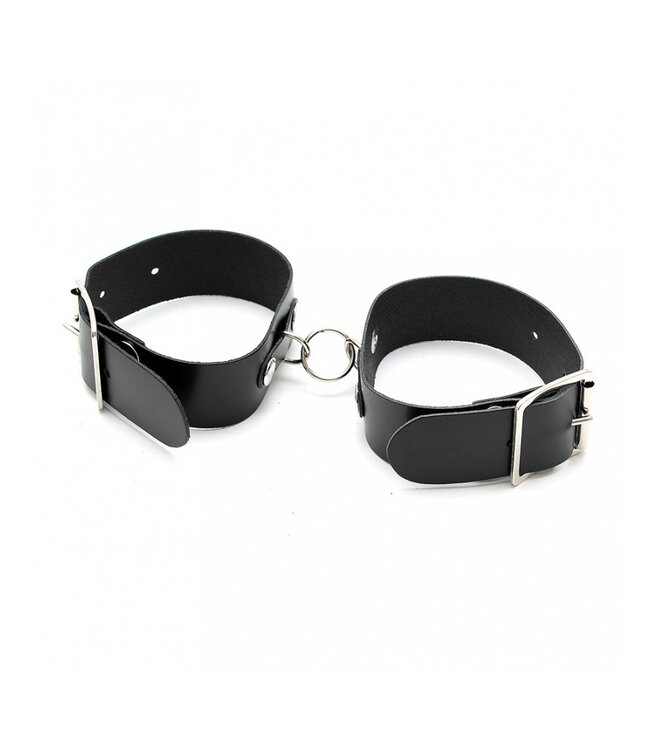 Rimba - Eenvoudige lederen arm boeien met ring