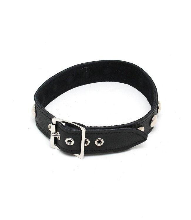 Rimba - Halsband  2.5 cm. breed, versierd met studs